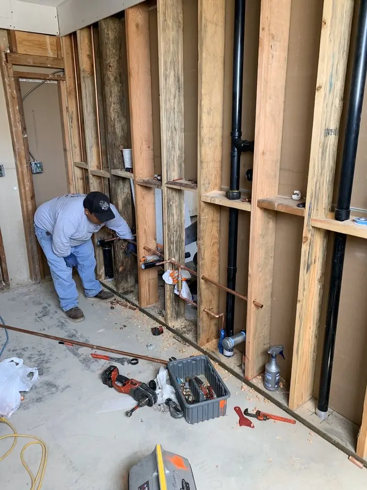 Commercial rough-in plumbing for Water Heater Replacement in Deweyville